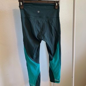 Cropped and mesh lululemon leggings